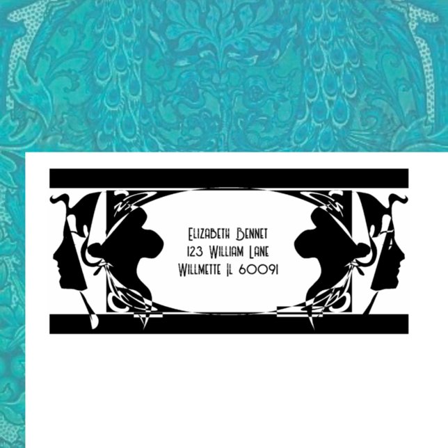 Carimbo De Borracha Art nouveau senhoras (Criador carregado)