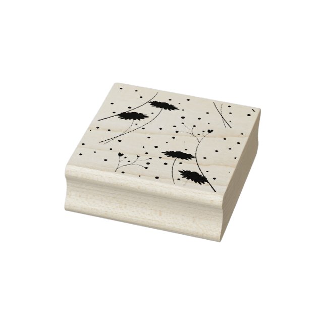 Carimbo De Borracha Arte de linha, Cartaz de Arte da Madeira de Cinzas (Carimbo)