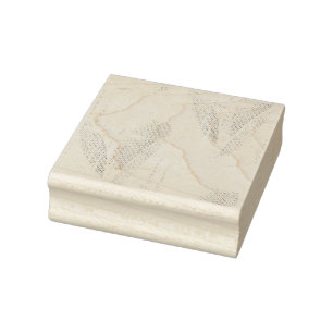 Carimbo De Borracha Arte em linha, Seashell, Harp Wood Art Stamp