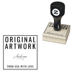 Carimbo De Borracha Arte Original Personalizada Texto Assinatura Arte