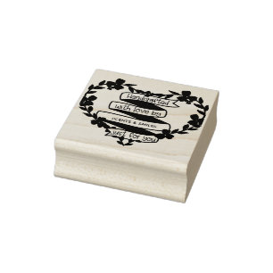 Carimbo De Borracha artesanal com amor por... Forma do Coração