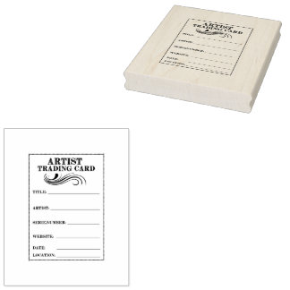 Carimbo De Borracha Artista Cartão De Volta Alto