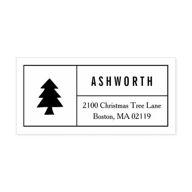 Carimbo De Borracha Árvore de Natal (Impressão)