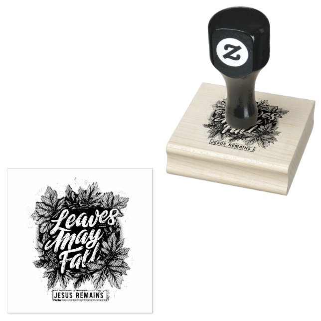 Carimbo De Borracha As Folhas Podem Cair... (Carimbado)