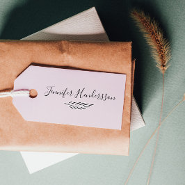 Carimbo De Borracha Assinatura manuscrita na moda Elegante/Ramo de oli