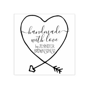 Carimbo De Borracha Assinatura Presa à mão feita com amor a negócios