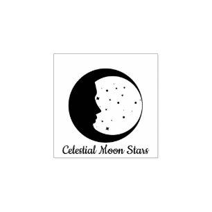 Carimbo De Borracha Astrologia da Lua Estelar Celeste