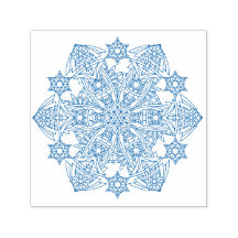 Carimbo de Borracha Auto-Tintável Flocos de Neve p