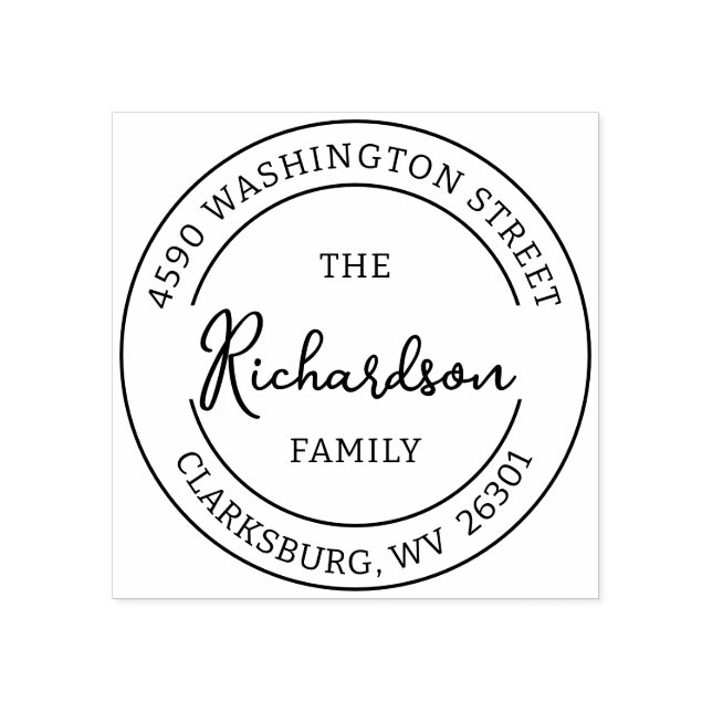 Carimbo De Borracha Autodigitação do selo de assinatura,Endereço de de (Impressão)