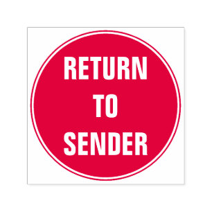 Carimbo de Borracha Autopicante "RETORNAR AO REEND