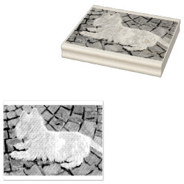 Carimbo De Borracha Autumn Leaves Westie no Pacio