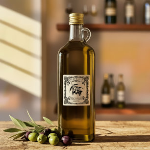 Carimbo De Borracha Azeite Biológico De Gourmet Biológico Em Ramo Oleí