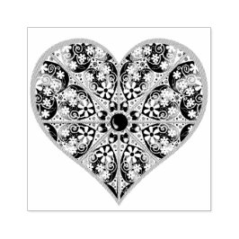 Carimbo De Borracha Azul de rendas cerâmicas de Grécia e floco de neve