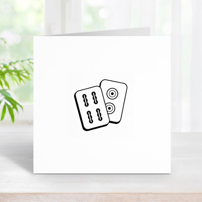 Carimbo De Borracha Azulejos de Jogo Mah-Jongg 1x1 (Criador carregado)