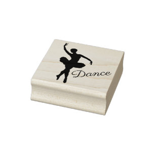 Carimbo De Borracha Bailarina
