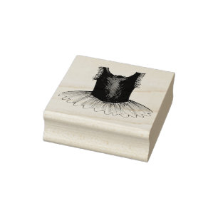 Carimbo De Borracha Balé Ballerina Tutu Dance Considerando Costume