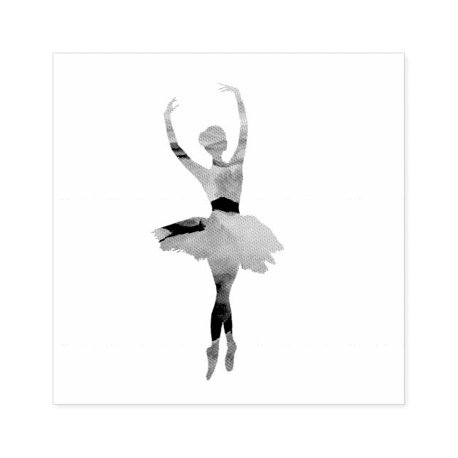 Carimbo De Borracha Ballerina (Impressão)