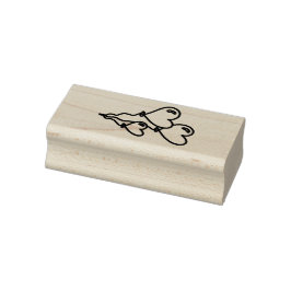 Carimbo De Borracha Balões do Coração