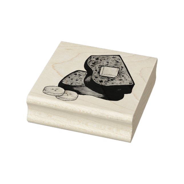 Carimbo De Borracha Banana Bread Loaf Manteiga Baker Comida (Carimbo)