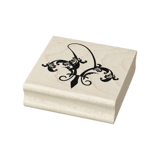 Carimbo De Borracha banana fleur de lis (Carimbo)