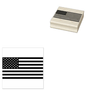 Carimbo De Borracha Bandeira Trendy USA