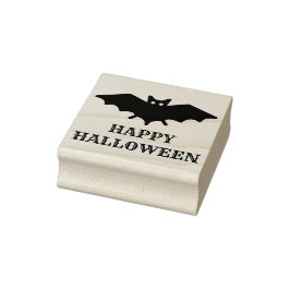 Carimbo De Borracha Bat Crazy Halloween