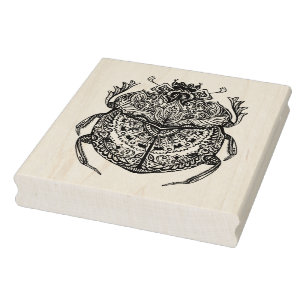 Carimbo De Borracha Besouro africano Zendoodle