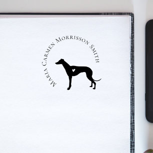 Carimbo De Borracha Biblioteca de Livros com Nome Personalizado Modern