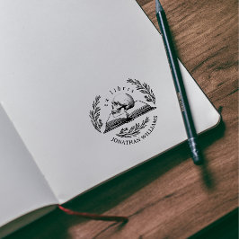 Carimbo De Borracha Biblioteca Vintage Gothic Skull Deixa Ex Libris