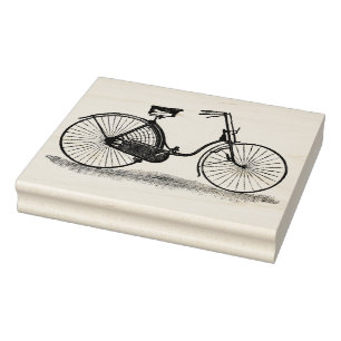 Carimbo De Borracha Bicicleta Vintage Ladies