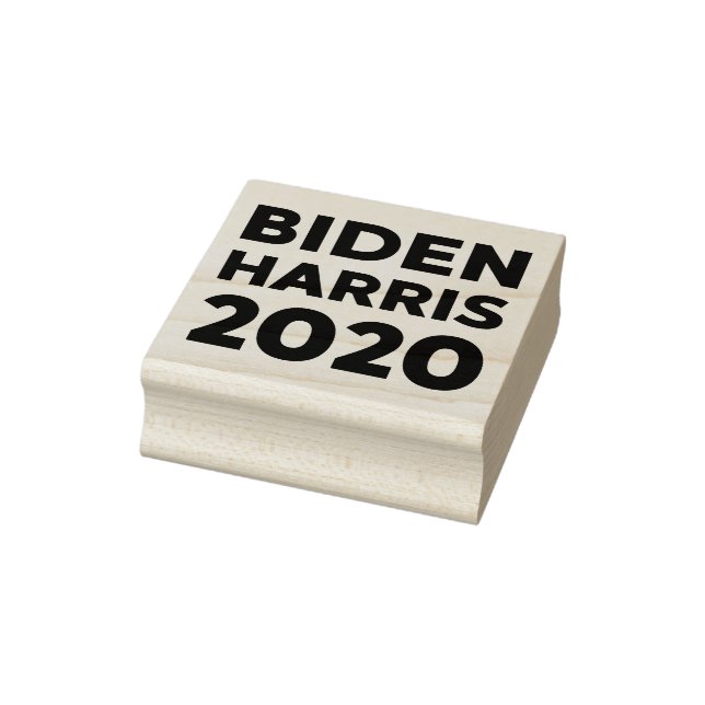 Carimbo De Borracha Biden Harris 2020 bold text (Carimbo)