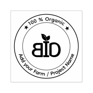 Carimbo De Borracha Bio Orgânico Ecológico, Produtos Saudáveis