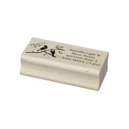 Carimbo De Borracha Bluebirds Wedding Rubber Stamp