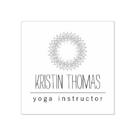 Carimbo De Borracha Bohemian Sun Mandala Personalizado