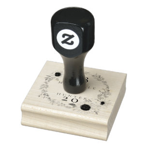 Carimbo De Borracha Boho Floral Rosa Fotografia Círculo Rosa Salvar A