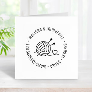 Carimbo De Borracha Bola do Artesanato de Fios de Corte Endereço 4