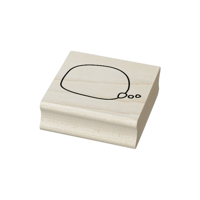 Carimbo De Borracha Bolha ou balão de pensamento de artesanato - cauda (Carimbo)