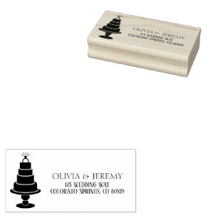 Carimbo De Borracha Bolo de Casamento