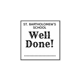 Carimbo De Borracha Bom Trabalho de Casa de Professores