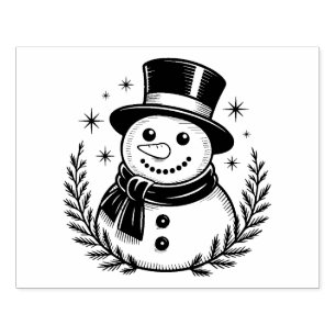 Carimbo De Borracha Boneco de neve