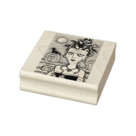 CARIMBO DE BORRACHA BONITA FRANKENELLA MONSTER, GRAVES, GATO