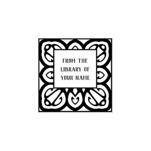 Carimbo De Borracha Bookplate