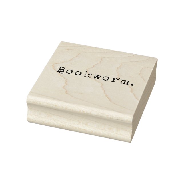 Carimbo De Borracha Bookworm (Carimbo)