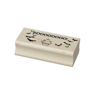 Carimbo De Borracha Boooo!Fantasma e Morcegos do Cupcake