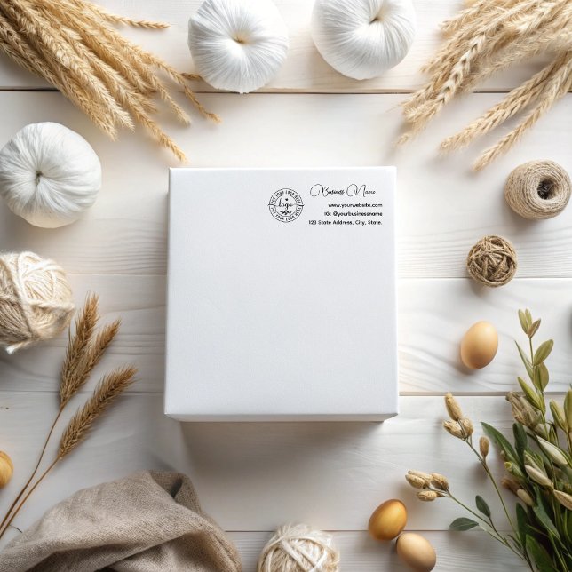 Carimbo De Borracha Borboleta Mínima de Flor Moderna Elegante (Criador carregado)