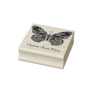 Carimbo De Borracha Borboleta Personalizada