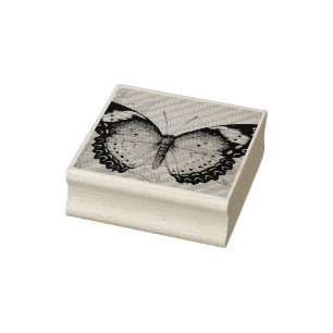 Carimbo De Borracha Borboleta Vintage n.o 3 Arte Watercolor