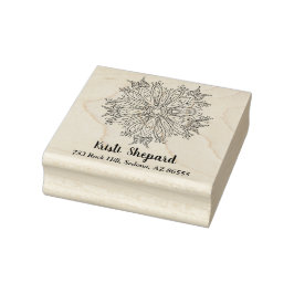 Carimbo De Borracha Borboletas e flores, nome e endereço, DIY, Vs 2