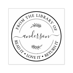 Carimbo De Borracha Bordado Este Livro Pertence Ao Nome Do Script De T