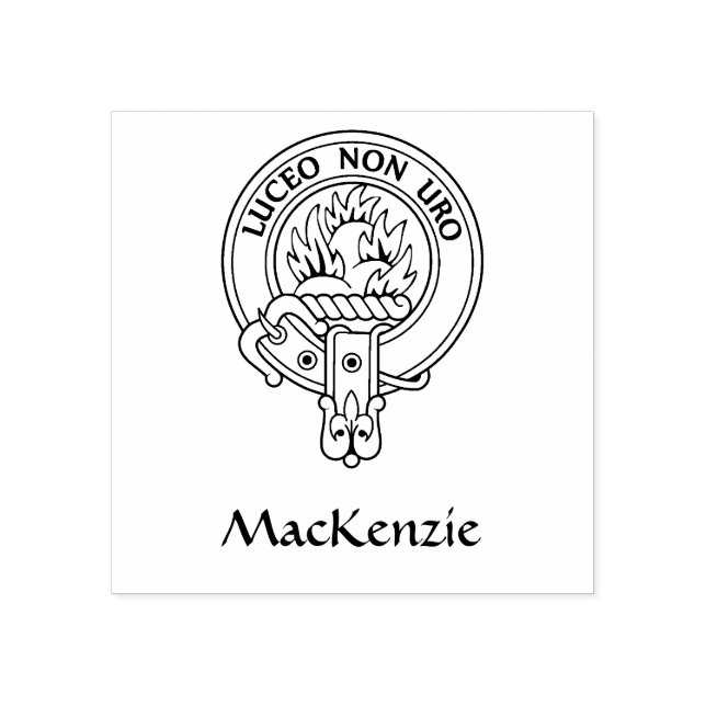 Carimbo De Borracha Brasão do Clã MacKenzie [Editar] (Impressão)